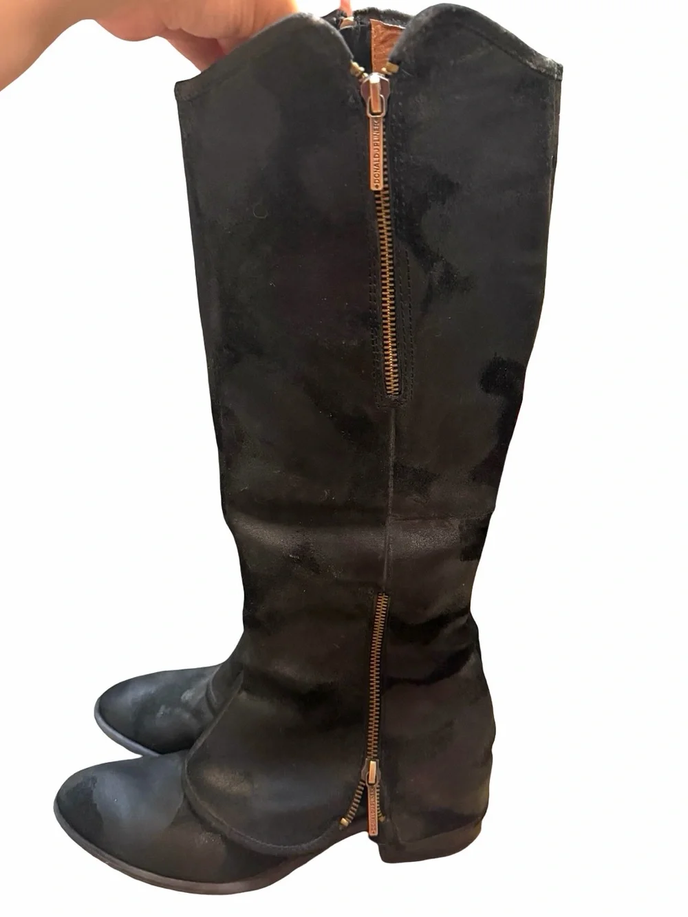 Donald J. Pliner | Devi 3 Tall Black Women's Knee-High Leather Boots | 9